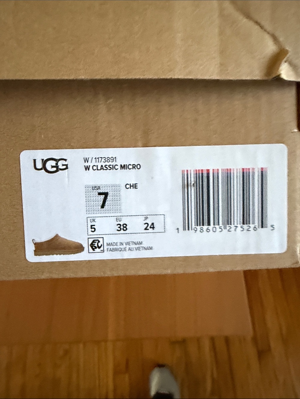 UGG Chestnut Suede Slip-On Slippers - Picture 9 of 10